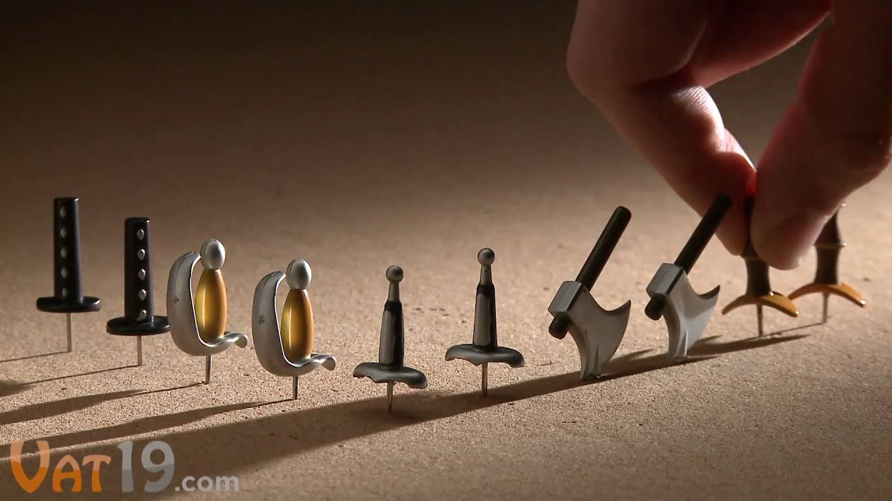 Medieval Weapons Push Pins