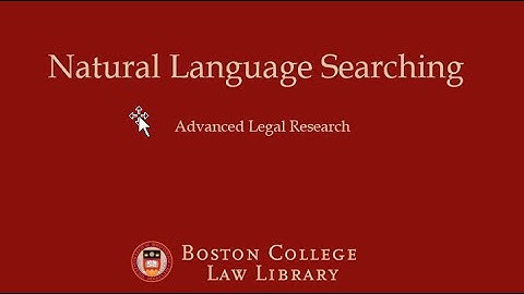 Natural Language Searching