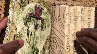 ‘Iris’ A Vintage Style Journal Flip Through (Sold Thank YOU)botanicaljournal