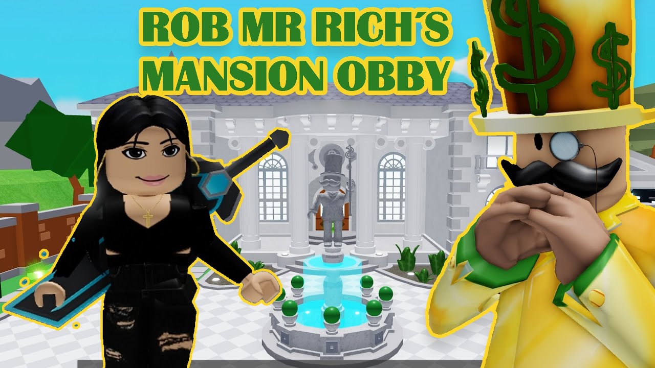 Roblox Rob Mr Rich S Mansion Obby Youtube - roblox rob mr rich mansion