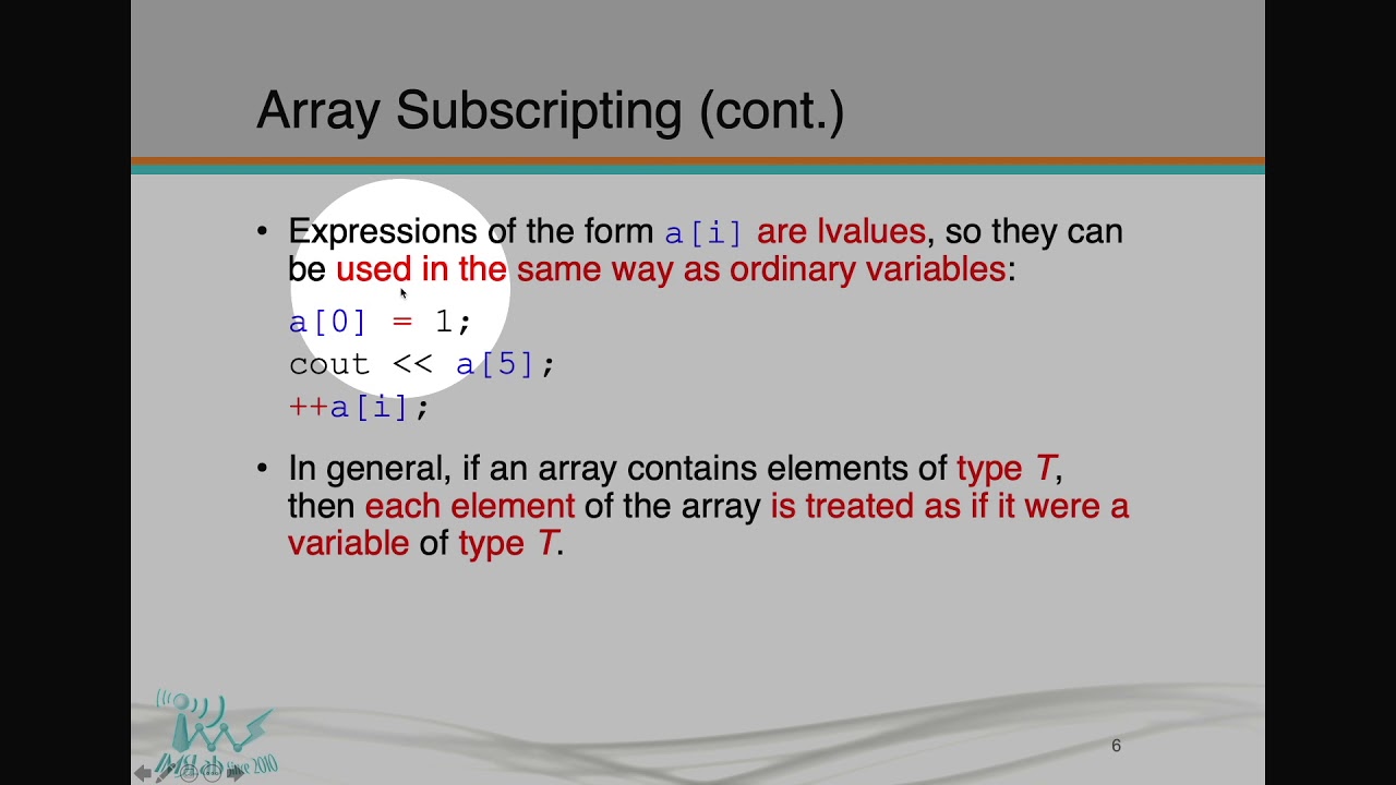 1082 CP [W07] 5.1 One Dimensional Array - YouTube