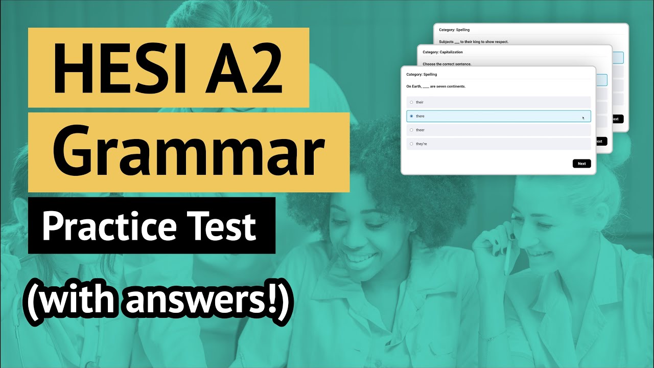 HESI A2 Grammar Practice Test | HESI A2 Grammar Review All Answers  Explained! (2023)