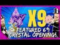 Opening 9 Of The NEW Featured 6 Star Crystals!