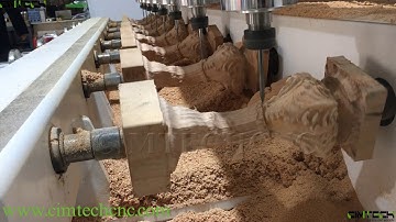 8 spindles 4 axis Rotary Muilple heads Wood CNC router for 4D Funiture Carving, Wood engracing carvi