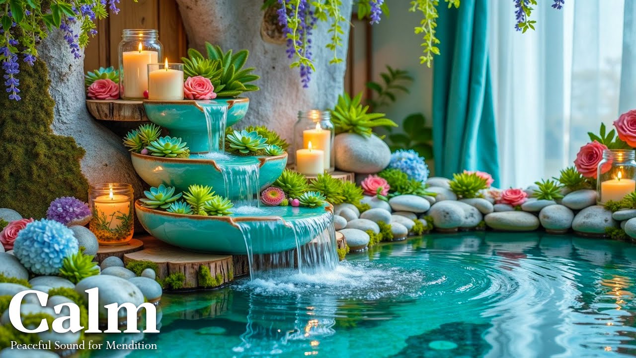 Расслабляющая музыка + звуки воды 🌿 Музыка для сна и медитации | Облегчение бессонницы, тревоги и д