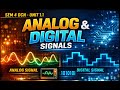 SEM 4 DCN Unit 1.1 | Analog and Digital Signals | BCA Data Communication &amp; Networking