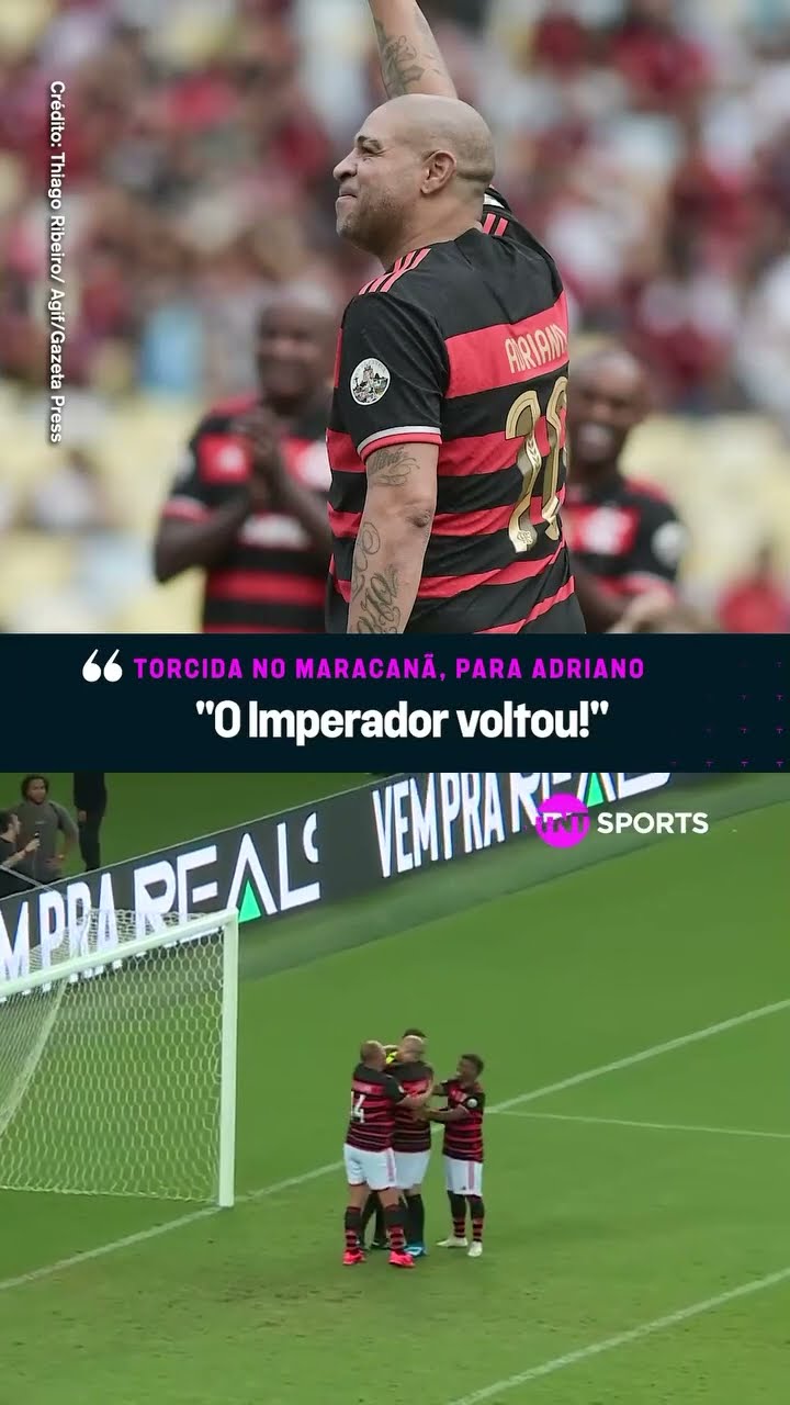 ADRIANO CRAVA E MARACANÃ EXPLODE COM GOL DO IMPERADOR!