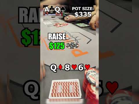 PREFLOP TRICK IN LOW-STAKES POKER! #shorts