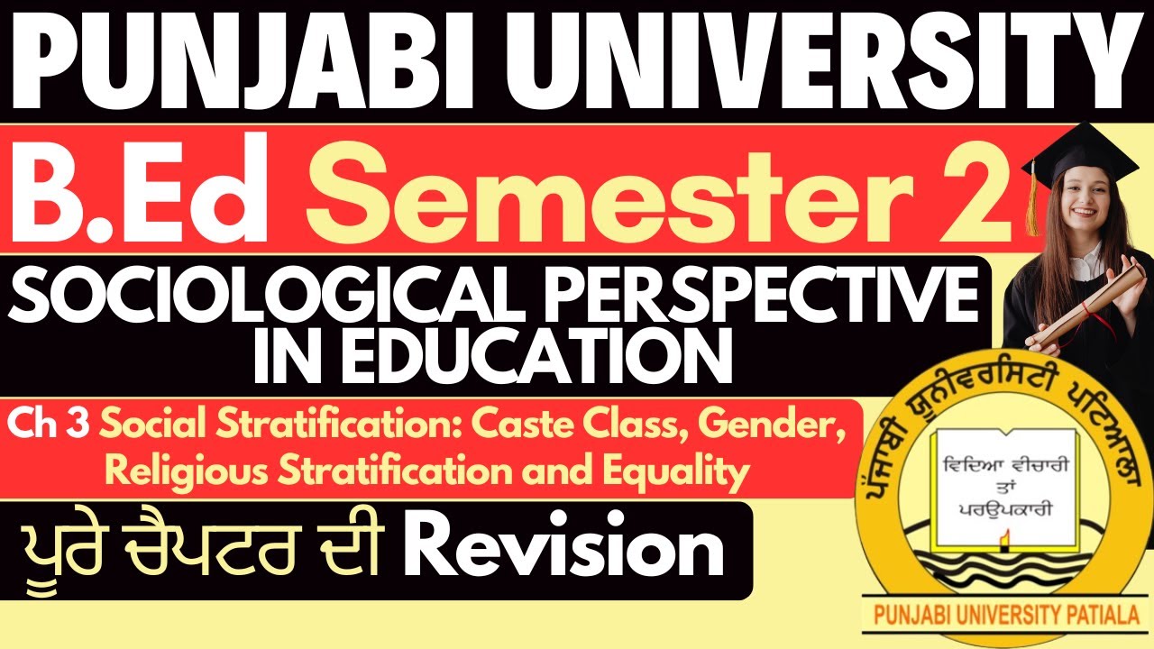 Social Stratification Caste Class and Gender | Religious Stratification and Equality | BEd Sem 2