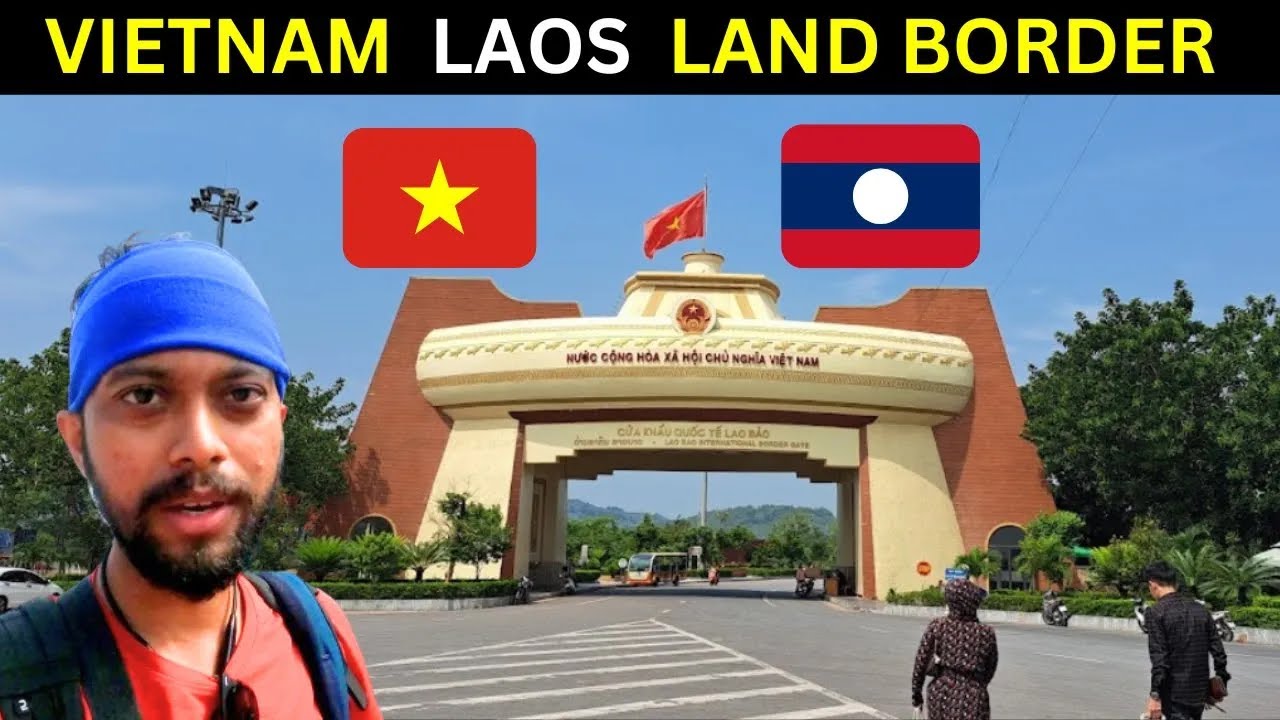 Vietnam Laos Land BORDER Crossing