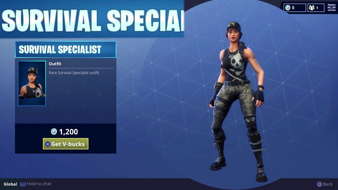 Rare Survival Specialist Outfit Character Skin Item for Fortnite Battle  Royale - 