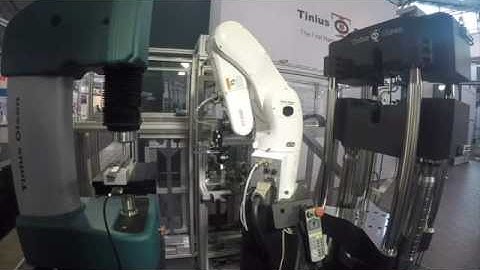 Automated tensile and hardness testing using a robot