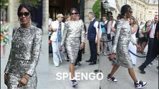 Naomi Campbell Mixes Couture & Nike Kicks In Paris | Chanel Fall 2024 Couture Show