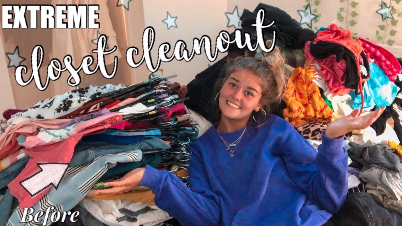 huge closet cleanout 2020 *decluttering and organising* - YouTube
