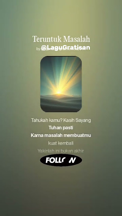 5th free songs by @LaguGratisan . TERUNTUK MASALAH. Silakan download, ambil, dengar, dan pakai...