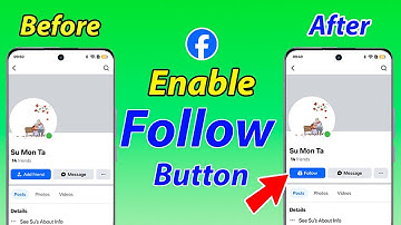 How to activate follow button on facebook profile