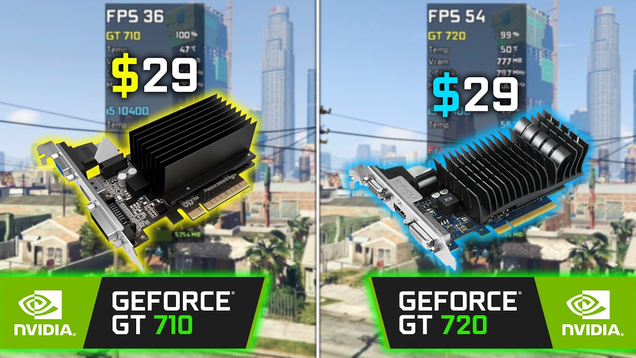 GT 710 vs GT 720 - Test in 6 Games 