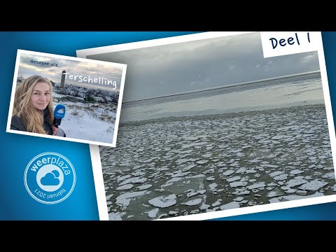 Sneeuwbuien en ijsvorming op de Wadden