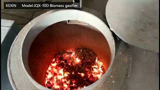 JXQ-10D small biomass gasifier debugging before shipment