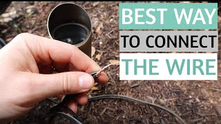 HOW TO WIRE LOW VOLTAGE LANDSCAPE LIGHTING  outdoor landscape lighting connectors