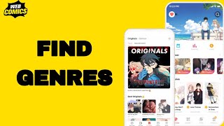 How To Find Genres On Web Comics App screenshot 3