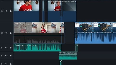 Filmora 9 2020 Syncing voice with 2 video camera angles
