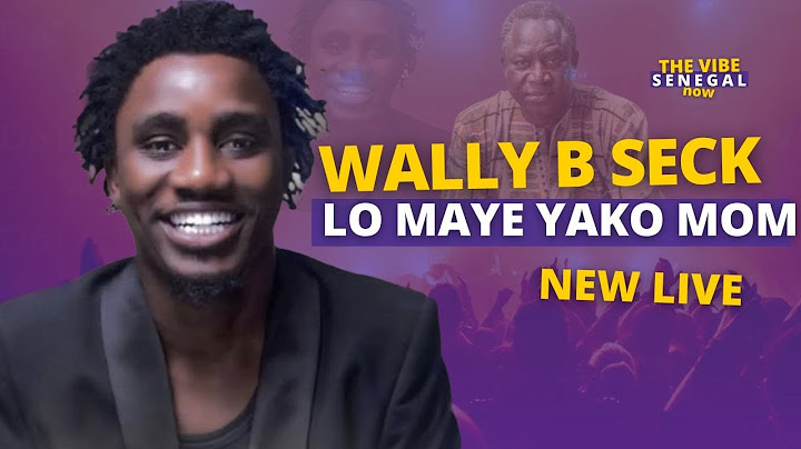 Wally B Seck - LO MAYÉ YAKO MOM / AWA BABA  (LIVE VOGUE 2024)