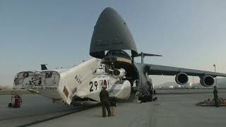 Largest aircraft in American Military Moves Japanese MH-53s