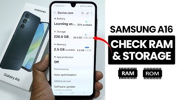 How to Check RAM & Storage in Samsung A16