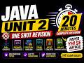JAVA Unit 2 One Shot Revision 🔥 |  Java Unit 2 Revision in 20 min