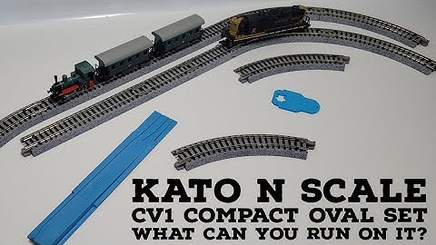 Building myself an N scale "layout" with Kato unitrack CV1 oval set. Let