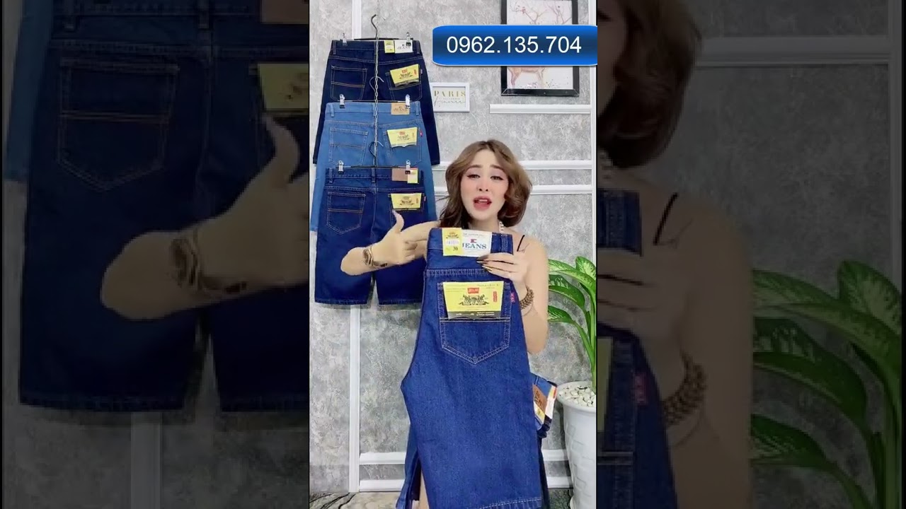 Quần sooc jeans nam ống suống | giá tại xưởng 99k - youtube