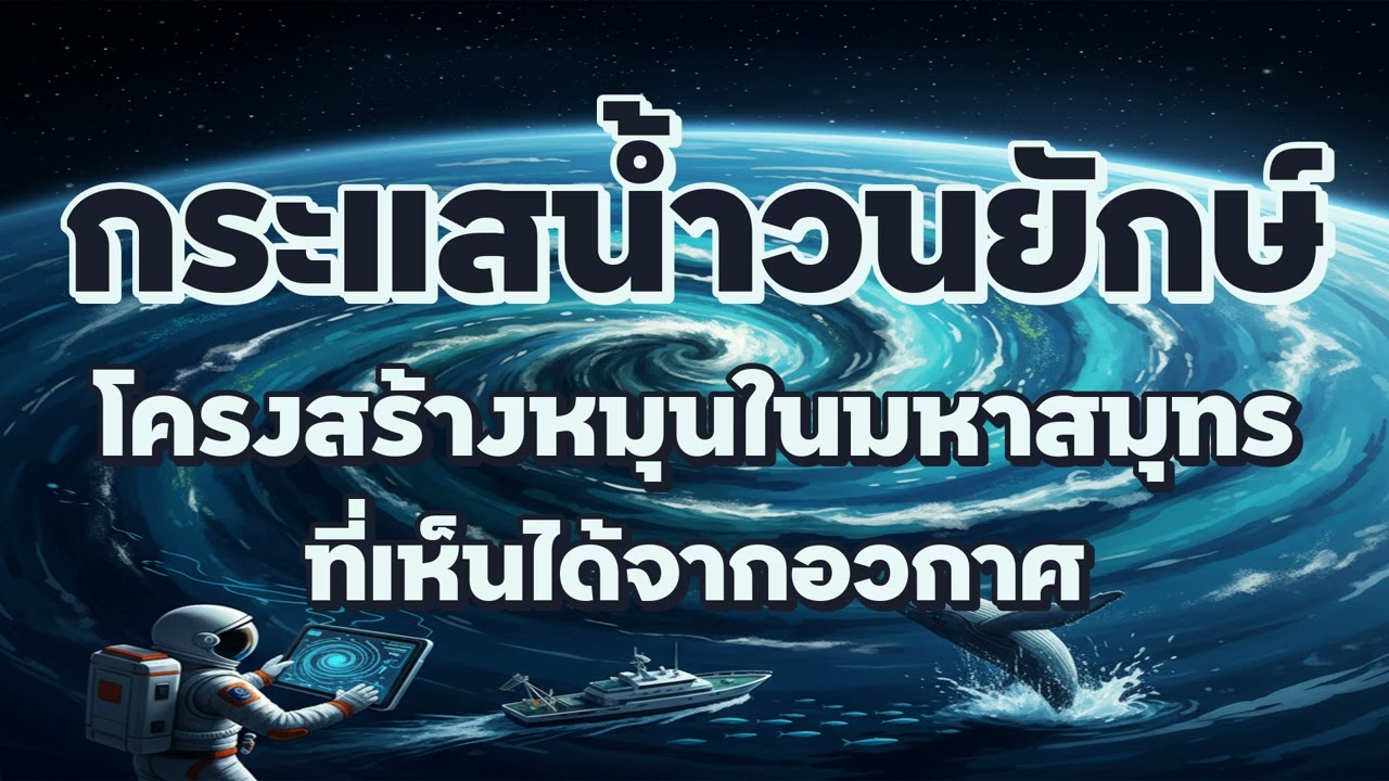 กระแสน้ำวนยักษ์ : โครงสร้างหมุนในมหาสมุทร ที่เห็นได้จากอวกาศ