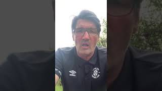 Mick Harford reads the Town team for Reading in the Carabao Cup