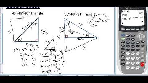 Honors Precalculus section 4.1 Righ Triangle Trig