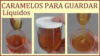 Caramelo liquido para guardar, flan y postres. Como preparar caramelo casero