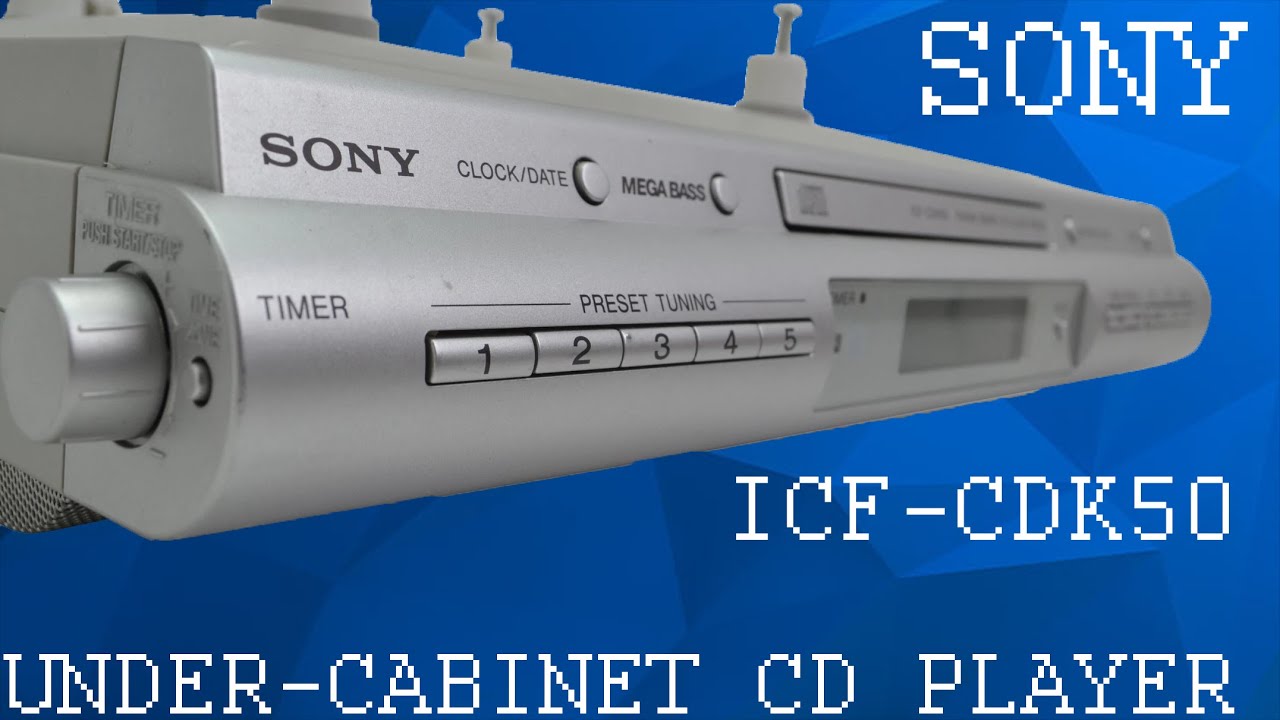 Sony Under The Cabinet Cd Player Am Fm Radio Aux Input Device With