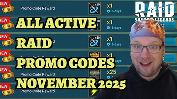 ALL Active Promo Codes in RAID: Shadow Legends - November 2025