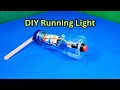DIY Running Light with DC Motor and Plastic Bottle