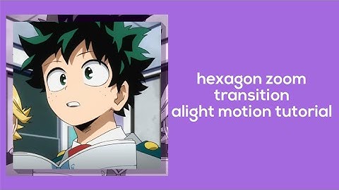 hexagon zoom transition | alight motion tutorial
