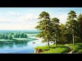 Красивые сельские пейзажи художника  Максима Ильина