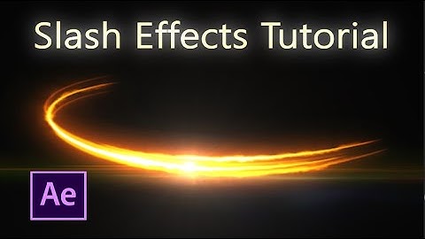 VFX Tutorial - How to create Slash Effect in After Effects