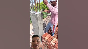 tăng độ liên kết giữa tường và cột #construction