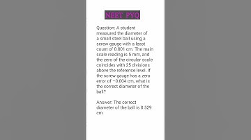 NEET PYQ  - 1 - Chapter 1 Physics (units and measurements)