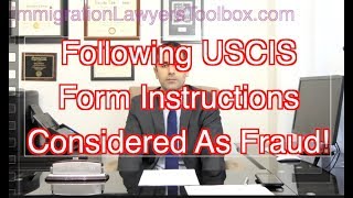 USCIS Training Manual: Following Our Instructions = Fraud !!!