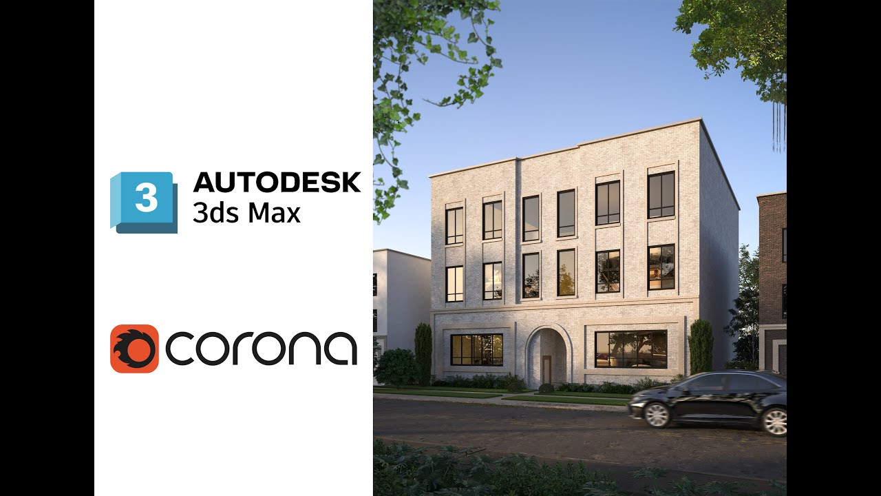 3ds Max and Corona: Modeling and Rendering of Exterior Scene from ...