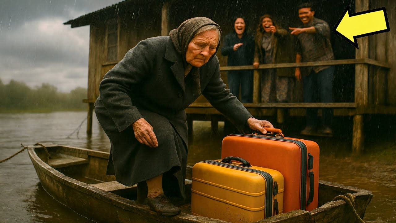 FIGLI ABBANDONANO LA MADRE SU UNA BARCA… QUELLO CHE È SUCCESSO HA GELATO TUTTI…