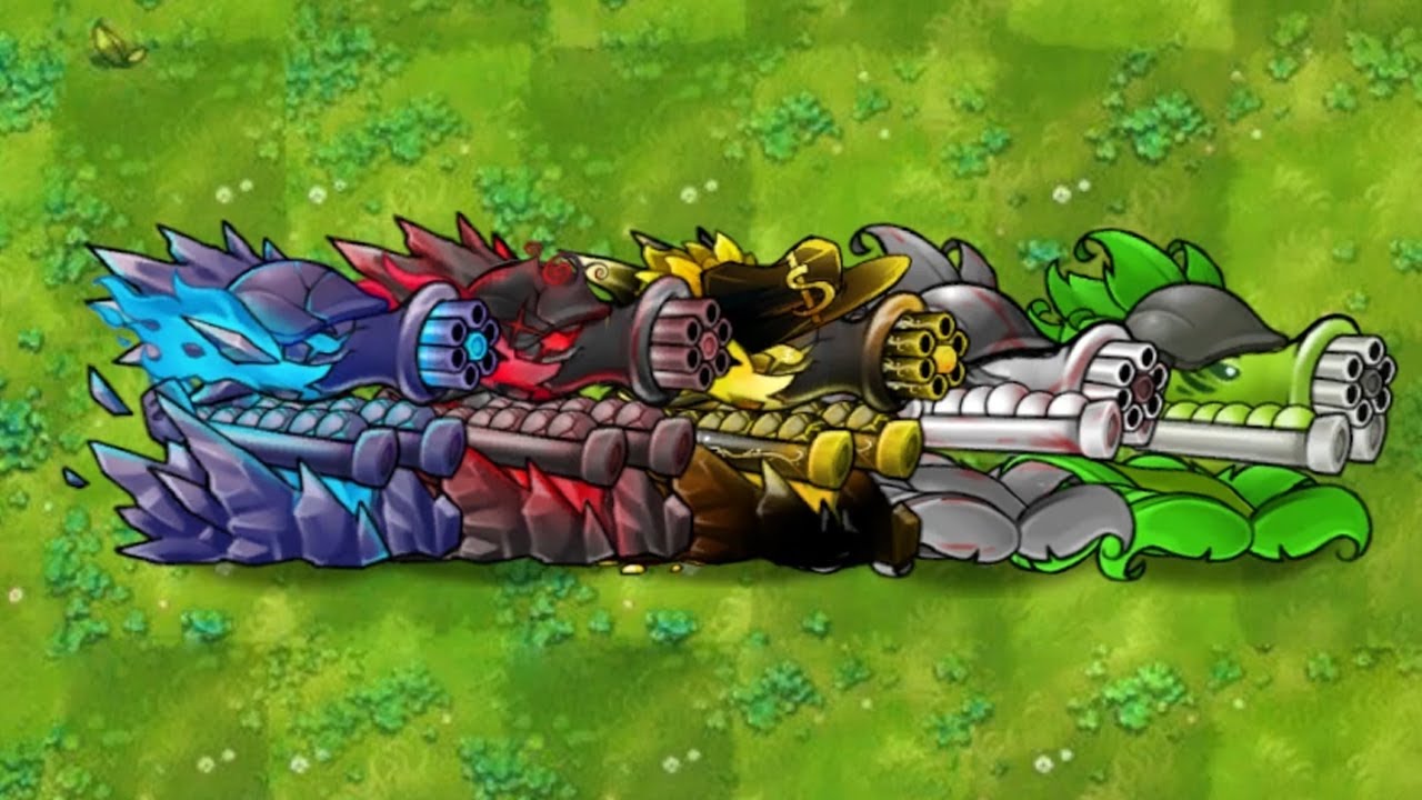 PVZ Fusion - Team Gatling Pea Turret Vs Team Zombies - Who will win ...
