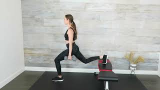 Eccentric accentuated DB Bulgarian split squat
