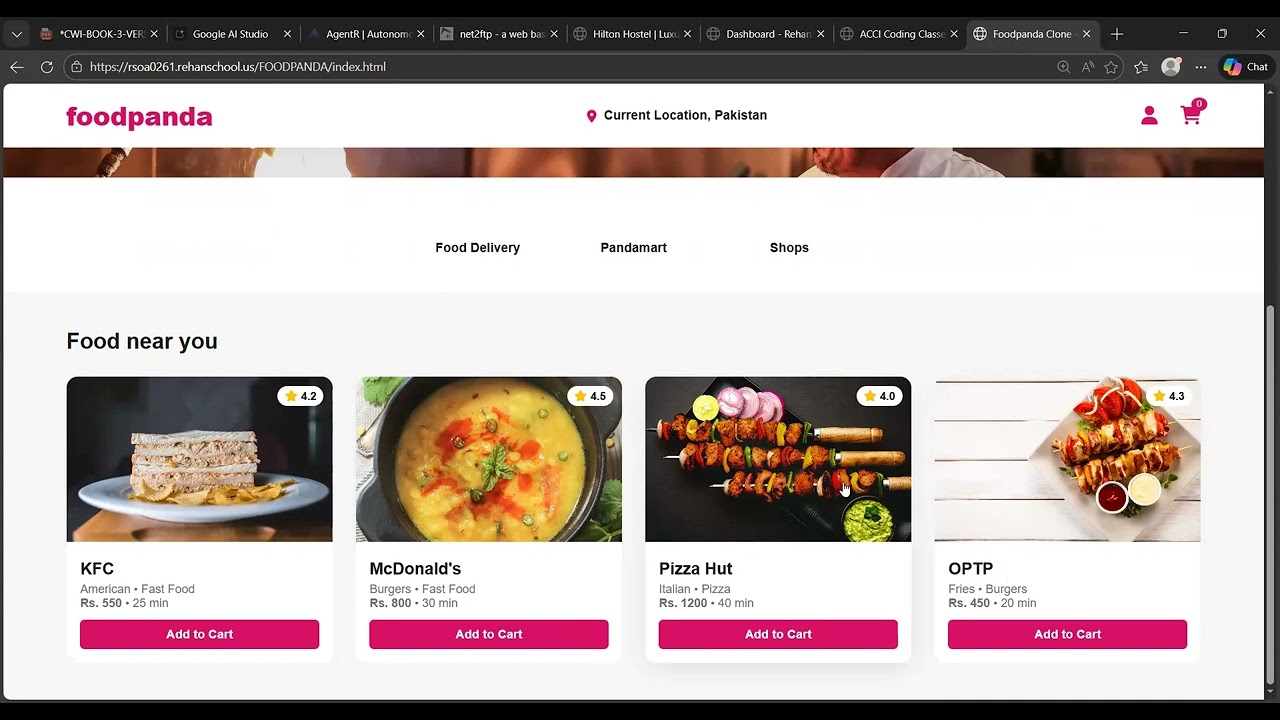 Foodpanda clone